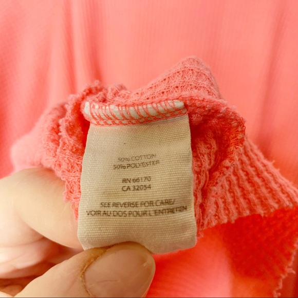 Free People We The Free Love Bug Thermal Coral size L - Picture 6 of 7